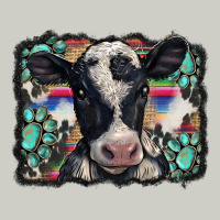 Western Background Turquoises Gemstones Black And White Baby Cow Heavyweight Hoodie | Teevron