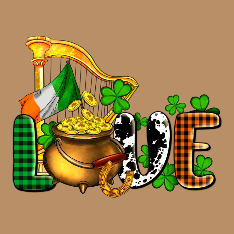 St. Patrick's Love And Golds Vintage Hoodie by OliviaCreatesArt | Teevron