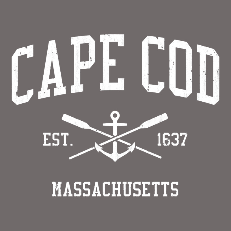 Cape Cod Ma Vintage Crossed Oars & Boat Anchor Sports Sweat Urban Heavy Tee by longCreatives | Teevron