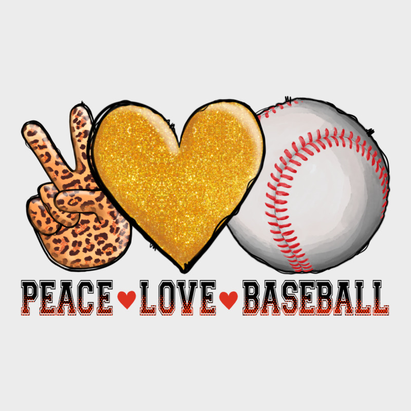 Peace Love Baseball Urban Hoodie by AdoDesignShop | Teevron