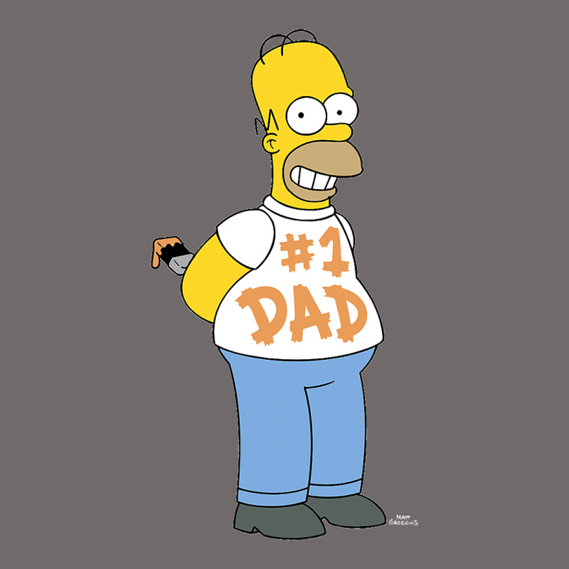 The Simpsons Homer Number 1 Dad Father's Day V2 Urban Heavy Tee by longCreatives | Teevron