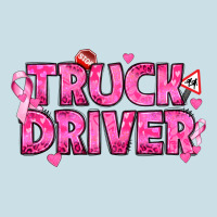 Breast Cancer Truck Driver Ladies Tee | Teevron