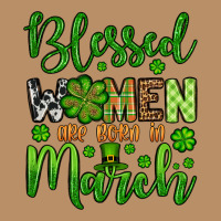 St. Patrick's Blessed Women Are Born In March Vintage Hoodie | Teevron