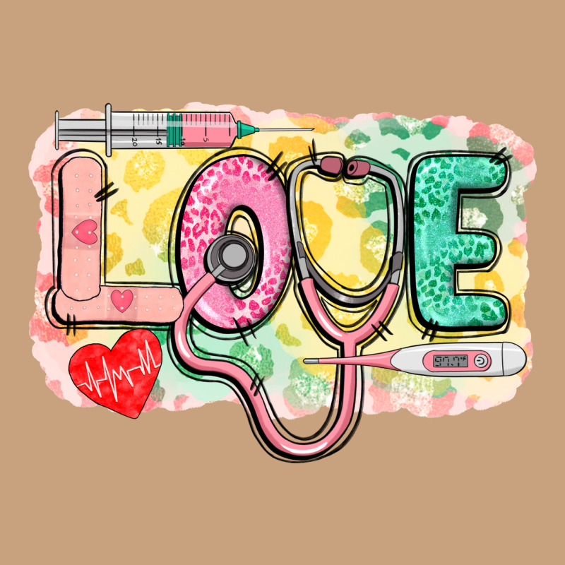 Love Nursing Leopard Background Vintage Tee by CowGirlArtShop | Teevron