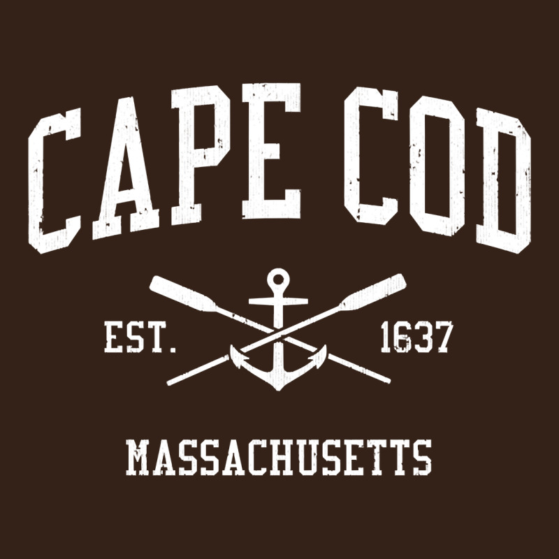 Cape Cod Ma Vintage Crossed Oars & Boat Anchor Sports Sweat Heavy Core Tee by longCreatives | Teevron