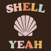Vintage Retro Shell Yeah Beach Tropical Vacation Gifts T Shirt Heavy Core Tee | Teevron
