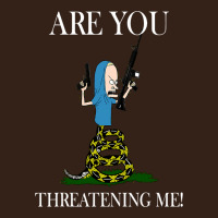 Are You Threatening Me Funny Cartoon Halloween Heavy Core Tee | Teevron
