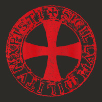 Mens Crusader Knight  Knights Templar Cross T  Badge Heavy Core Tee | Teevron