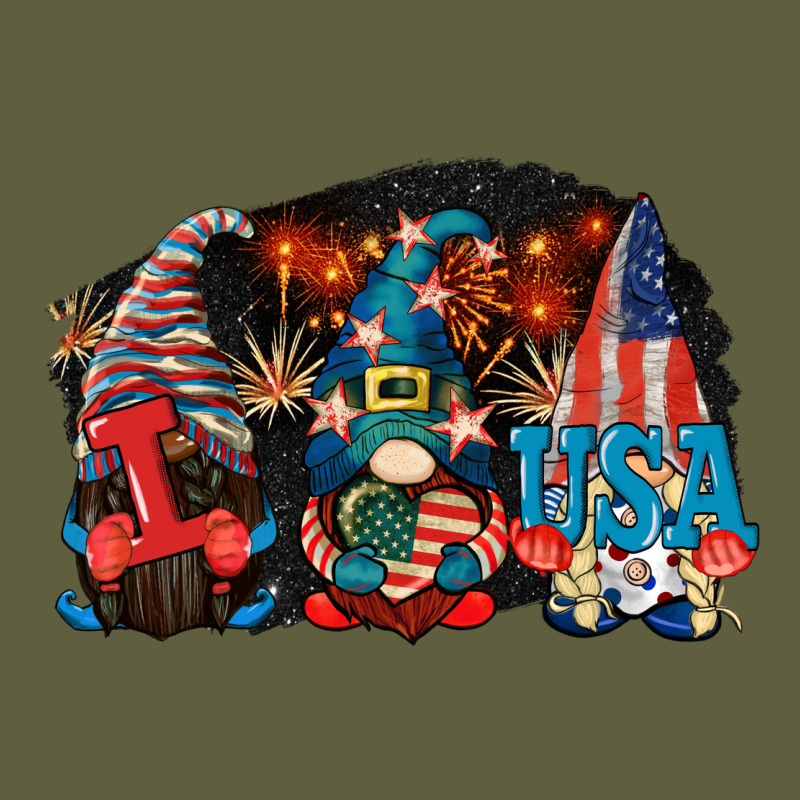 I Love Usa Gnomes 4th Of July Vintage Tee by CowGirlArtShop | Teevron