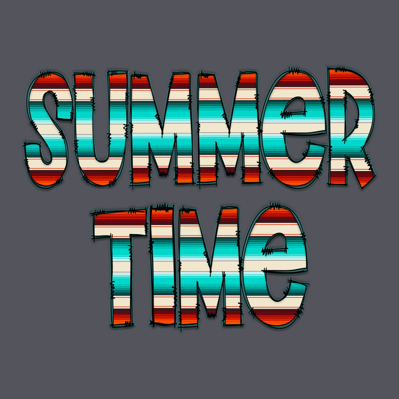 Summer Time Serape Doodle Vintage Hoodie by CowCowDesign | Teevron