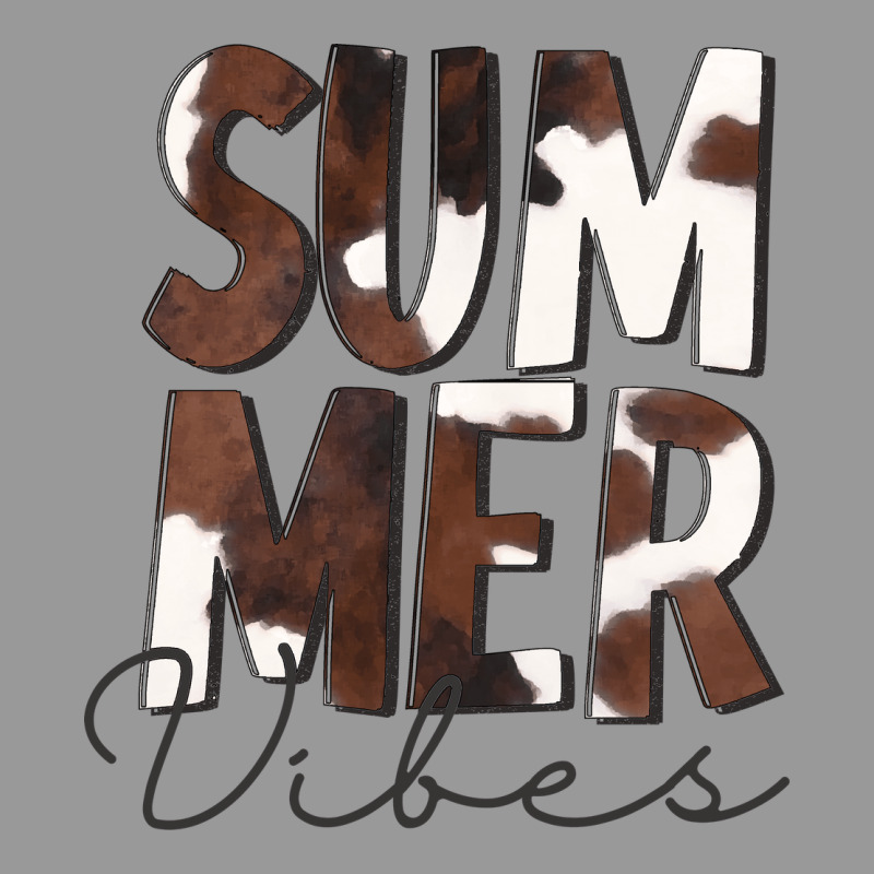 Summer Vibes Brown White Cowhide Vintage Hoodie by CowCowDesign | Teevron