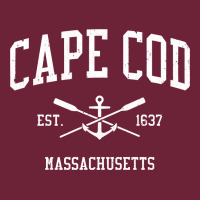 Cape Cod Ma Vintage Crossed Oars & Boat Anchor Sports Sweat Long Sleeve Tee | Teevron