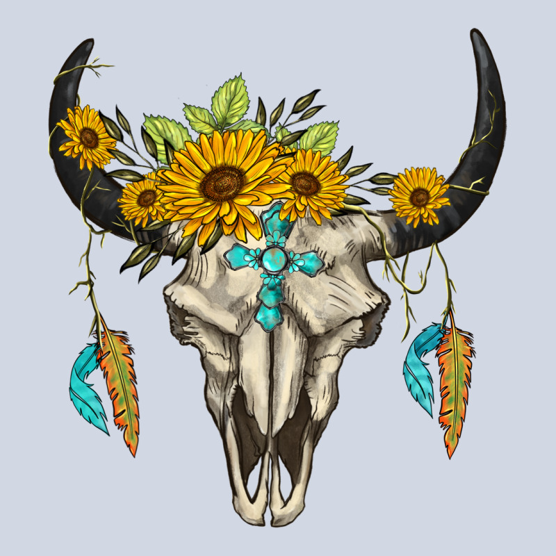 Bull Skull Western Premium Sweatshirt by BarkalooDesign | Teevron