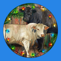 Christmas Charolais Bull And Black Angus Bull Premium Hoodie | Teevron