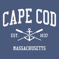 Cape Cod Ma Vintage Crossed Oars & Boat Anchor Sports Sweat Vintage Hoodie | Teevron