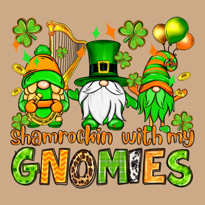 St. Patrick's Day Shamrockin' With My Gnomies Vintage Hoodie by OliviaCreatesArt | Teevron