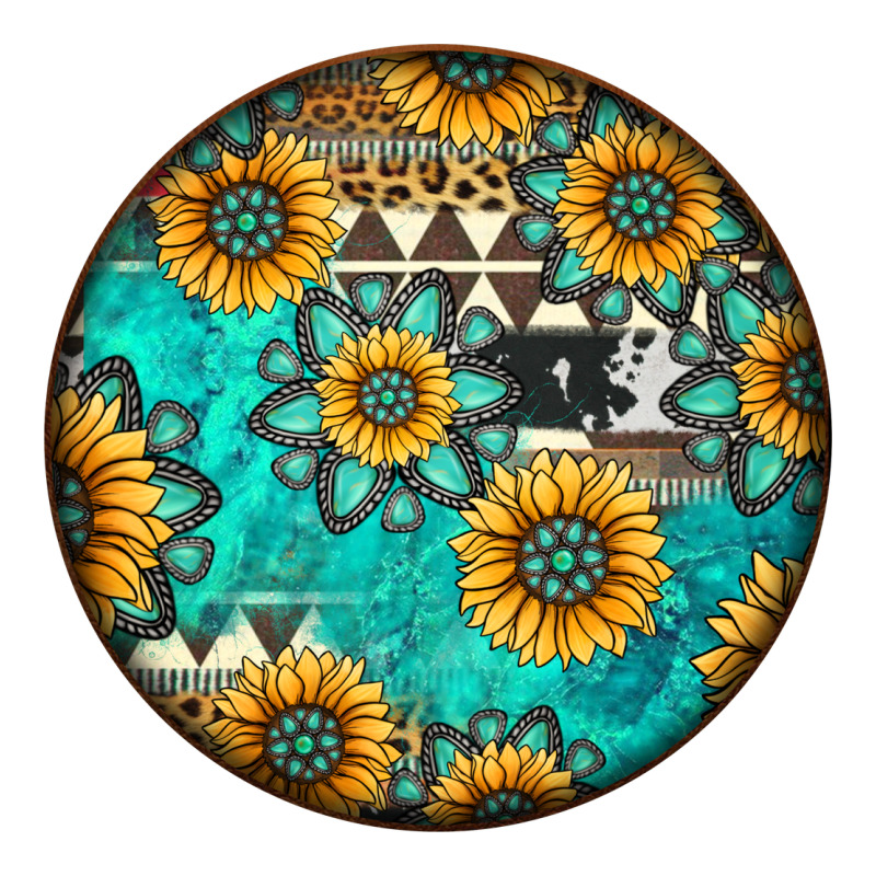 Round Western Pattern Premium Tee by Jasminsmagicworld | Teevron