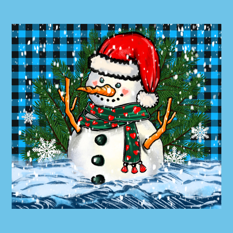Snowy Christmas Snowman Premium Sweatshirt by BarkalooDesign | Teevron