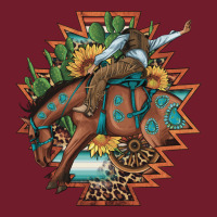 Bucking Bronco Aztec Shape Background Zipper Hoodie | Teevron