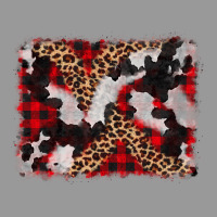 Cowhide Buffalo Plaid Leopad Background Vintage Hoodie | Teevron