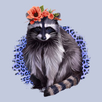 Classy But A Little Thrashy Racoon With Flowers Long Sleeve Tee | Teevron
