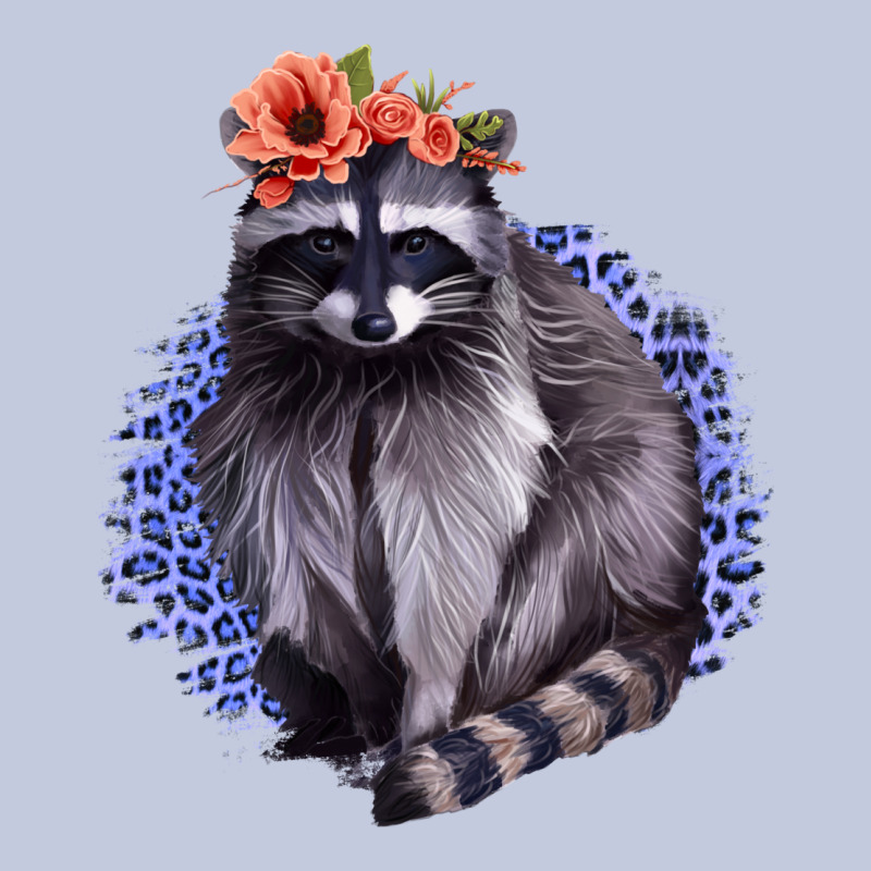 Classy But A Little Thrashy Racoon With Flowers Long Sleeve Tee by Jasminsmagicworld | Teevron