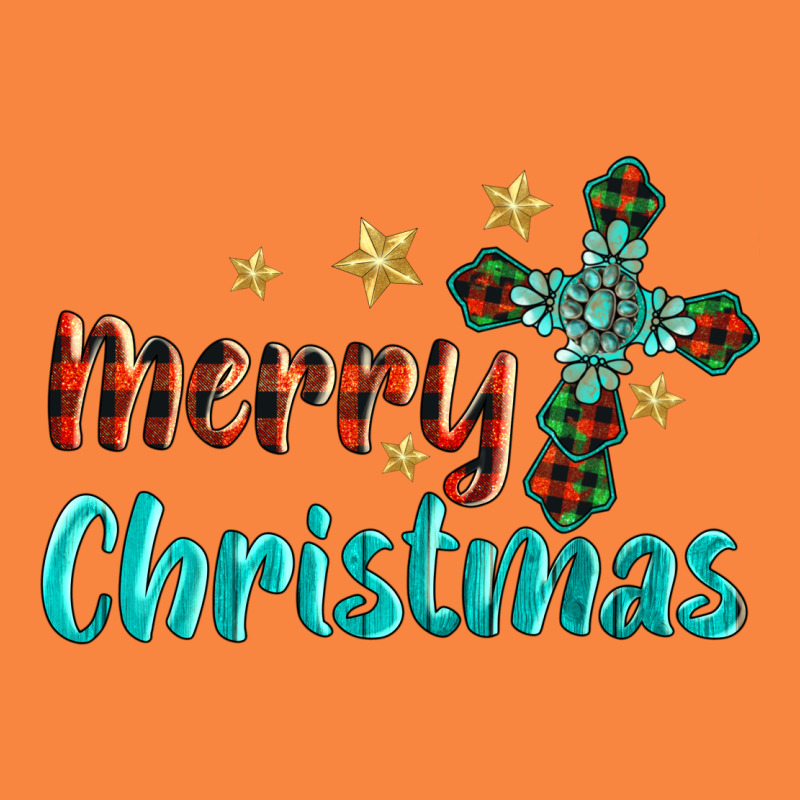 Merry Christmas Turquoise Gemstones Cross Premium Sweatshirt by BarkalooDesign | Teevron