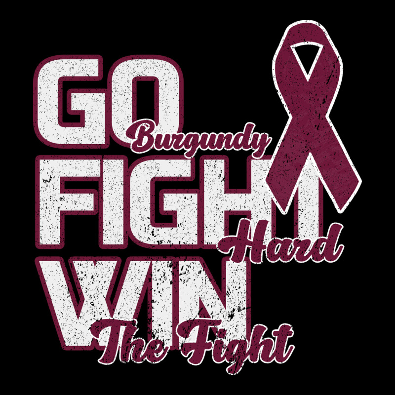 Go Burgundy Fifht Hard Win The Fight Heavy Core Tee by Bettercallsaul | Teevron