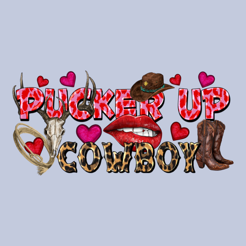Pucker Up Cowboy Valentine's Day Long Sleeve Tee by FaDigitalArtStudio | Teevron