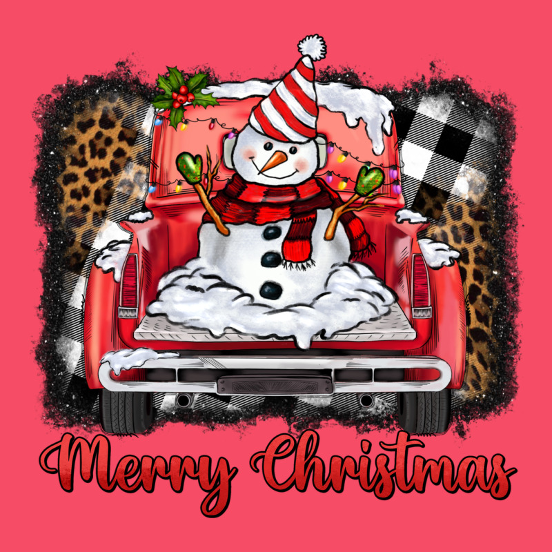 Merry Christmas Truck Snowman Premium Sweatshirt by BarkalooDesign | Teevron