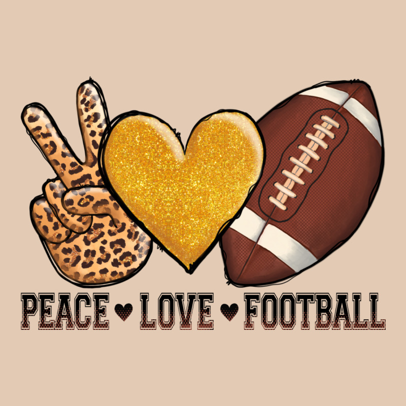 Peace Love Football Urban Hoodie by AdoDesignShop | Teevron
