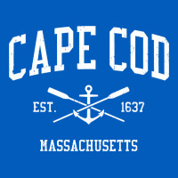 Cape Cod Ma Vintage Crossed Oars & Boat Anchor Sports Sweat Urban Hoodie | Teevron