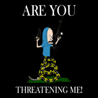 Are You Threatening Me Funny Cartoon Halloween Urban Hoodie | Teevron