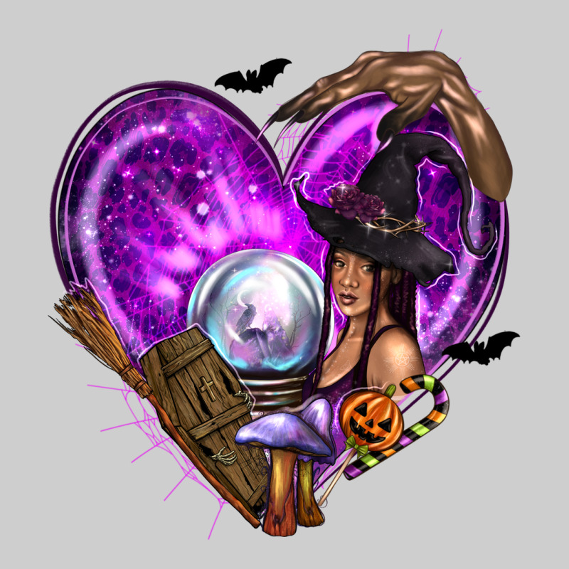 Halloween Heart With Witch Premium Tee by texasbilliewilder | Teevron
