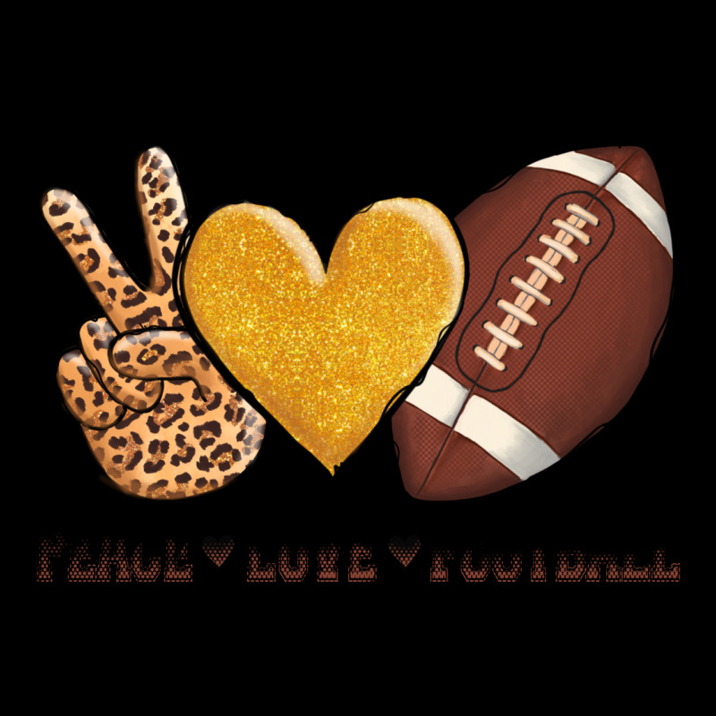 Peace Love Football Revize Urban Hoodie by AdoDesignShop | Teevron