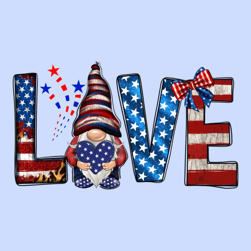 4th Of July Love Gnome Urban Heavy Tee by HowdyJamesFarm | Teevron
