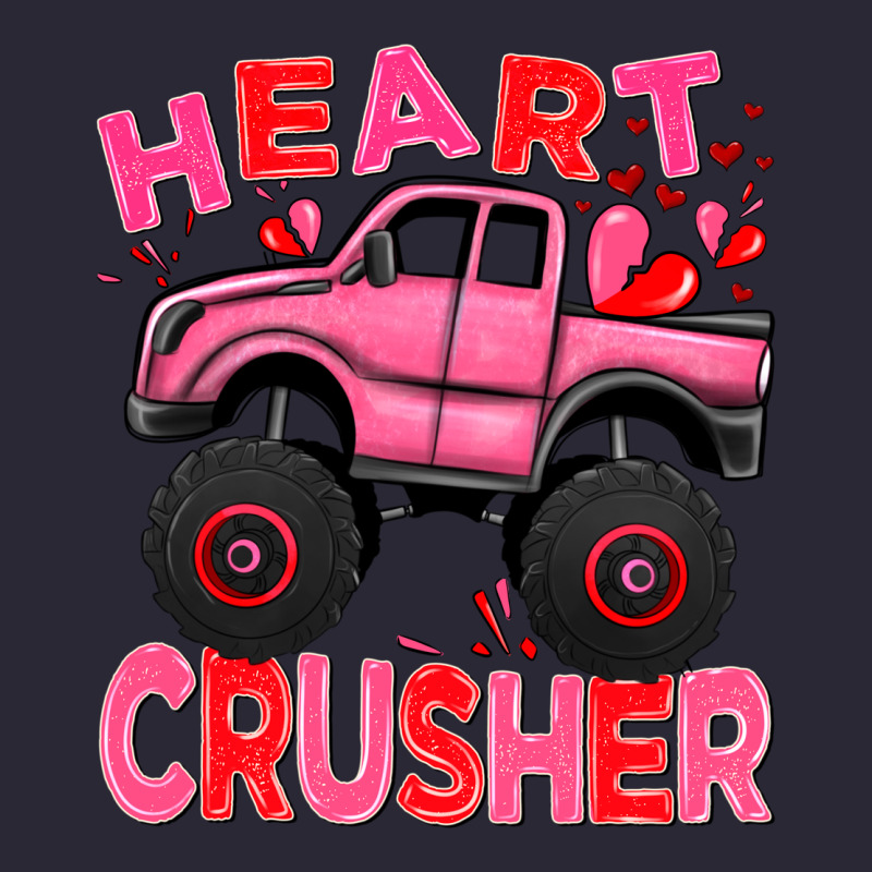 Heart Crusher Pink Monster Truck Valentine's Day Vintage Tee by HowdyJamesFarm | Teevron