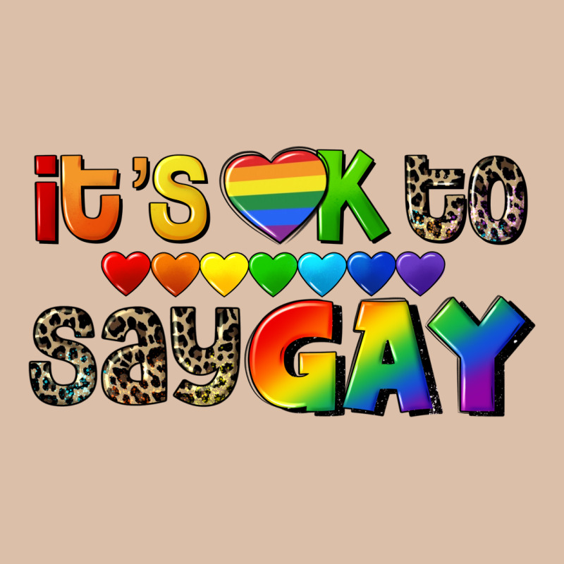 It's Okay To Say Gay Pride Urban Heavy Tee by CowGirlArtShop | Teevron