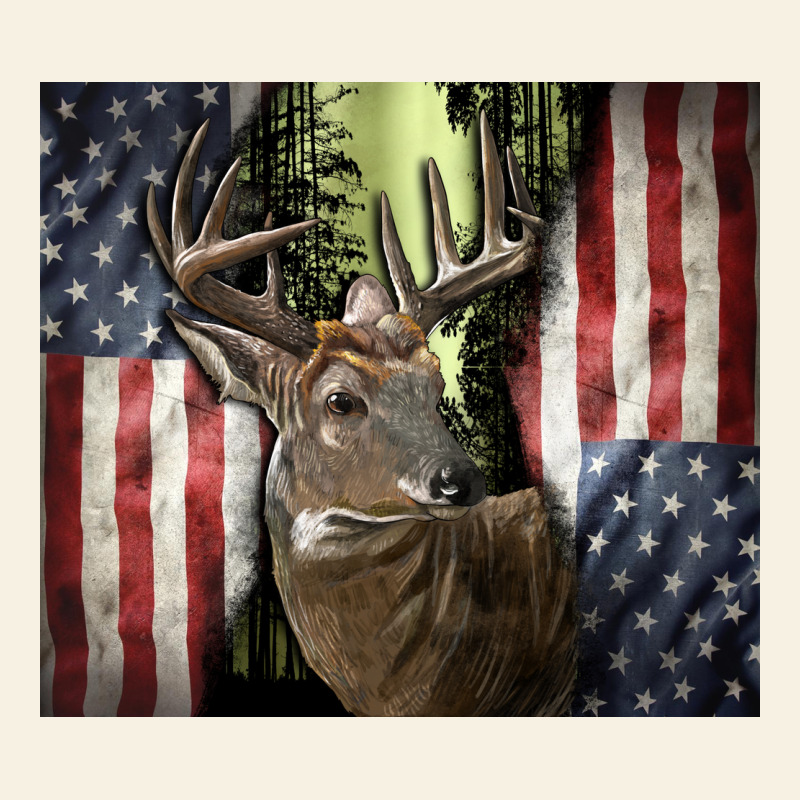 Usa Deer Hunting Woods Vintage Tee by CowGirlArtShop | Teevron