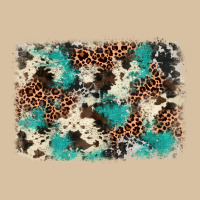Turquoise Glitter Cowhide Background Heavyweight Hoodie | Teevron