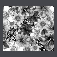 Black And White Floral Classic Tee | Teevron