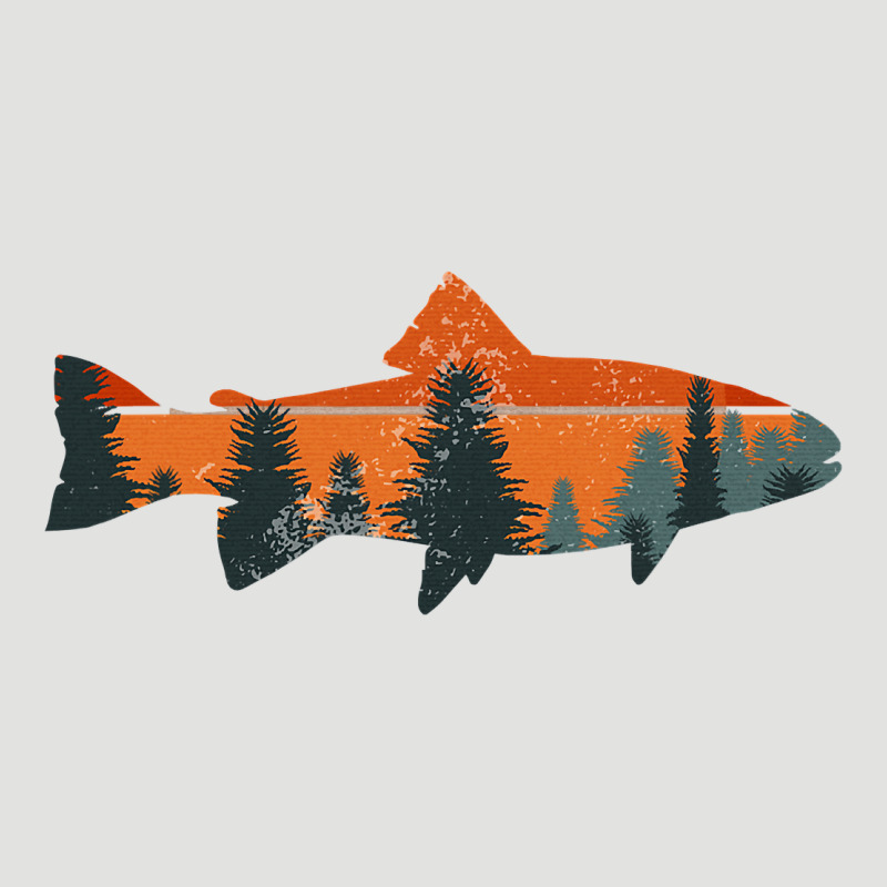 Trout Fly Fishing Nature Outdoor Fisherman Gift Classic Tee by longCreatives | Teevron
