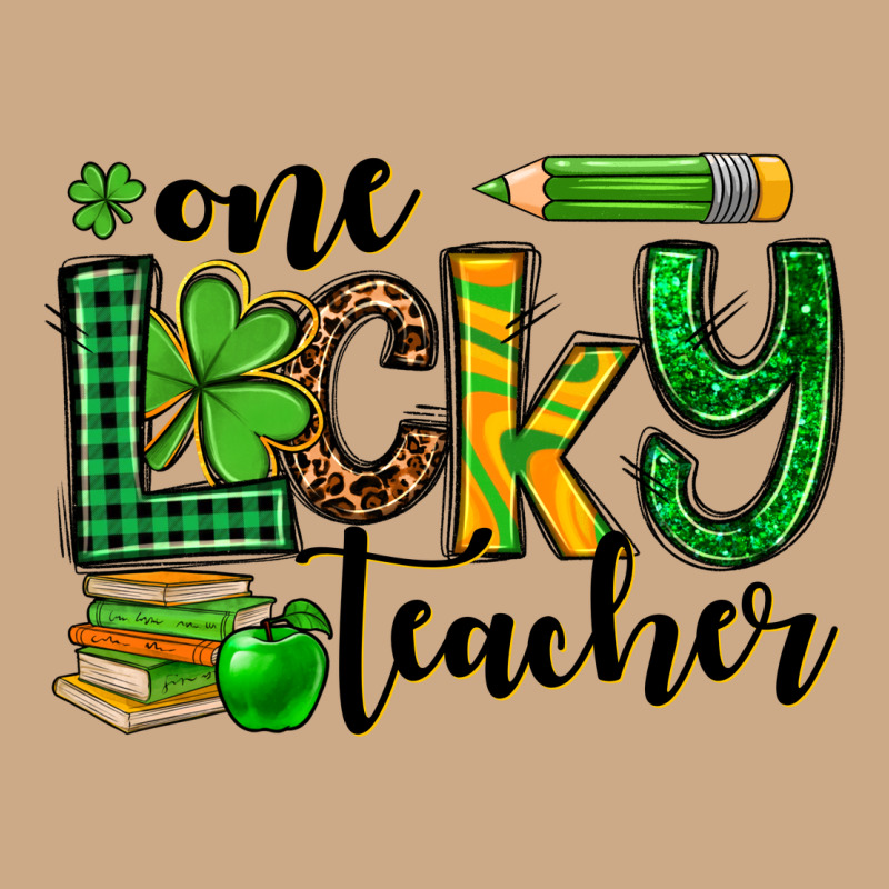 St. Patrick's One Lucky Teacher Vintage Hoodie by OliviaCreatesArt | Teevron