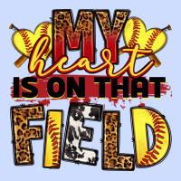 Softball My Heart Is On That Field Urban Heavy Tee | Teevron