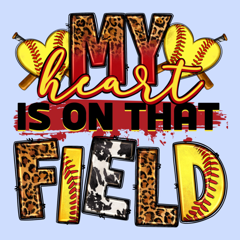 Softball My Heart Is On That Field Urban Heavy Tee by RanaPortraitStore | Teevron