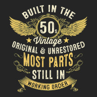 Mens Vintage 1950s Built In The 50s Fifties Funny 70th Birthday Premium Hoodie | Teevron