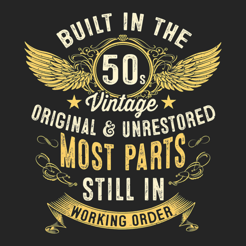 Mens Vintage 1950s Built In The 50s Fifties Funny 70th Birthday Premium Hoodie by longCreatives | Teevron