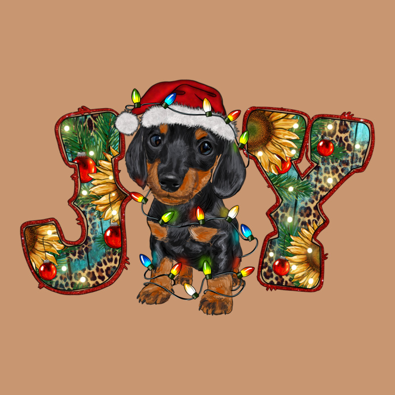 Dachshund Puppy Christmas Joy Heavyweight Hoodie by BarkalooDesign | Teevron
