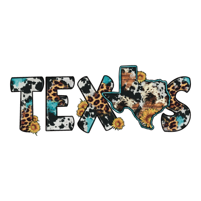 Texas Sunflower Cowhide Leopard Texas Map Zipper Hoodie by Artiststas | Teevron