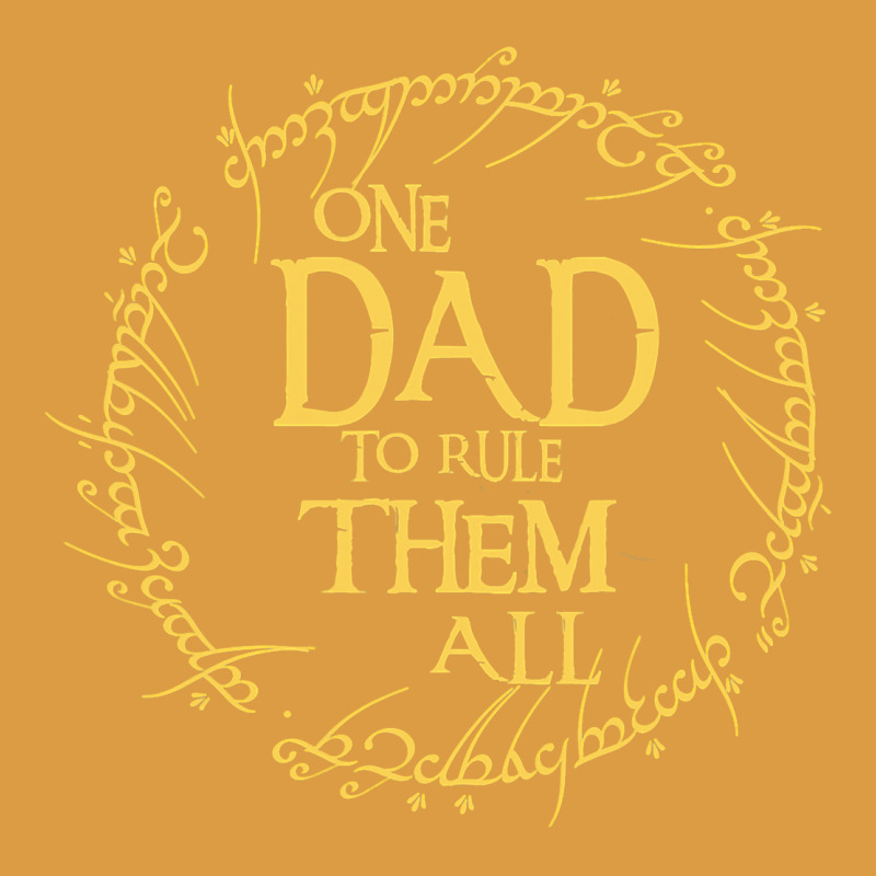 Mens One Dad To Rule Them All  Father's Day Gift Urban Heavy Tee by longCreatives | Teevron